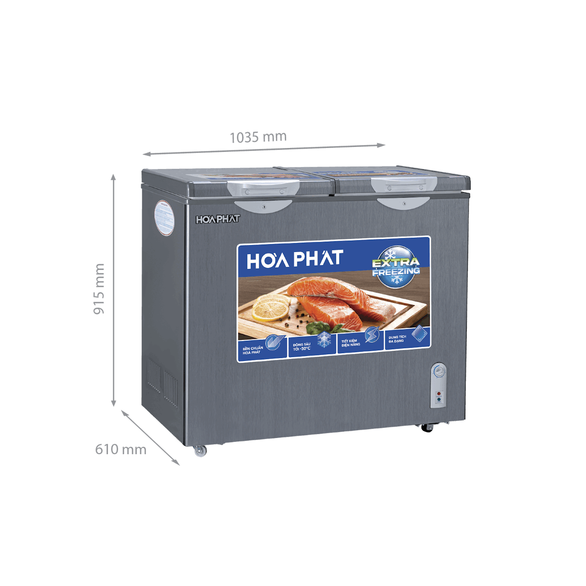Tủ bảo quản 2 ngăn Hòa Phát 205 lít HPF- BD6205